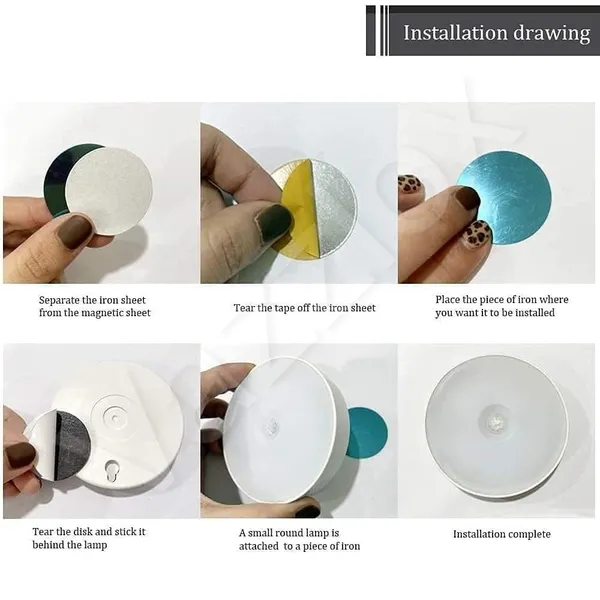 White_Usb_Charging_Wireless_Self_Adhesive_Led_Body_Induction_Lamp_Sensor_Light_Pack_of_2