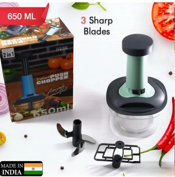 Green_Instant_Push_Chopper_Manual_Vegetable_Chopper_Sharp_Stainless_Steel_Blades_For_Home