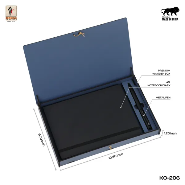 Black_Personalised_4_In_1_Corporate_Gift_Set_Which_Includes_Diary_And_Keychain_And_Metal_Pen_And_Card_Holder_Gift_Set_For_Employee_Of_The_Month_And_Personalised_Diary_Corporate_Gift_For_Clients