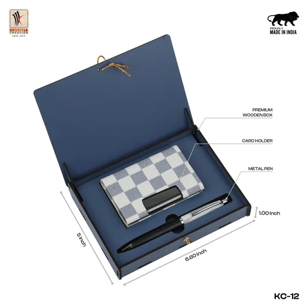 White_Personalized_Metal_Pen_And_Cardholder_Gift_Set_With_Name_Engraved_For_Executive_Gifting