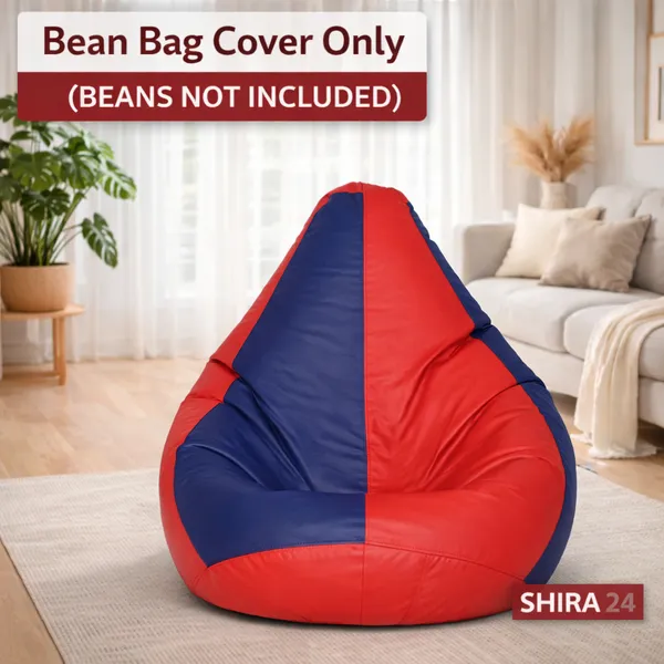 Red_And_Blue_Tear_Drop_Bean_Bag_Cover_Without_Beans