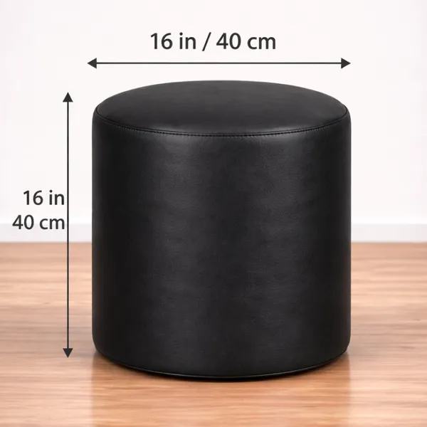 Black_Foot_Stool_Bean_Bag_Cover_Without_Beans