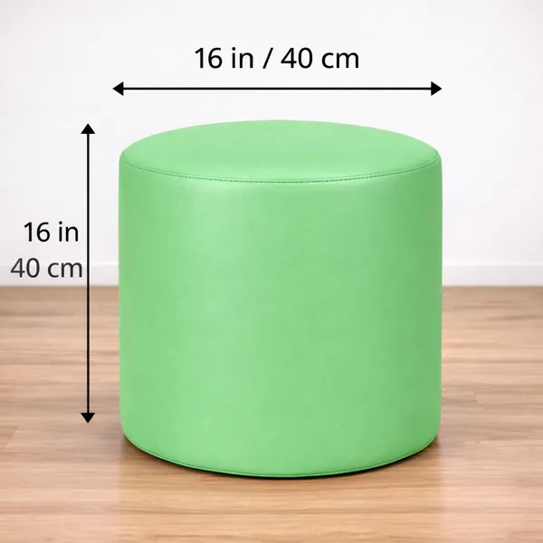 Green_Foot_Stool_Bean_Bag_Cover_Without_Beans