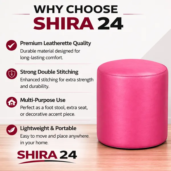Pink_Foot_Stool_Bean_Bag_Cover_Without_Beans