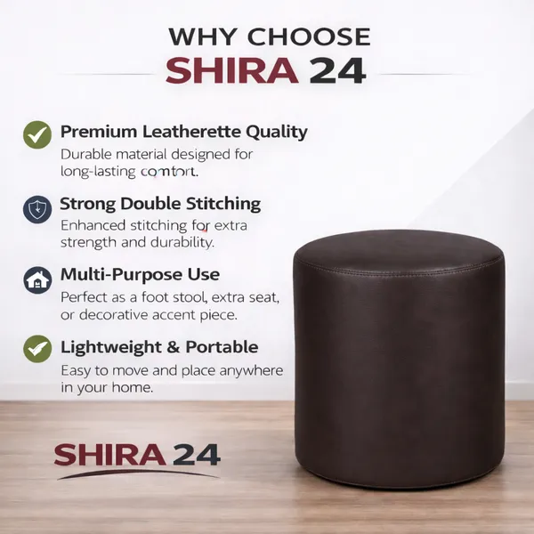Brown_Foot_Stool_Bean_Bag_Cover_Without_Beans