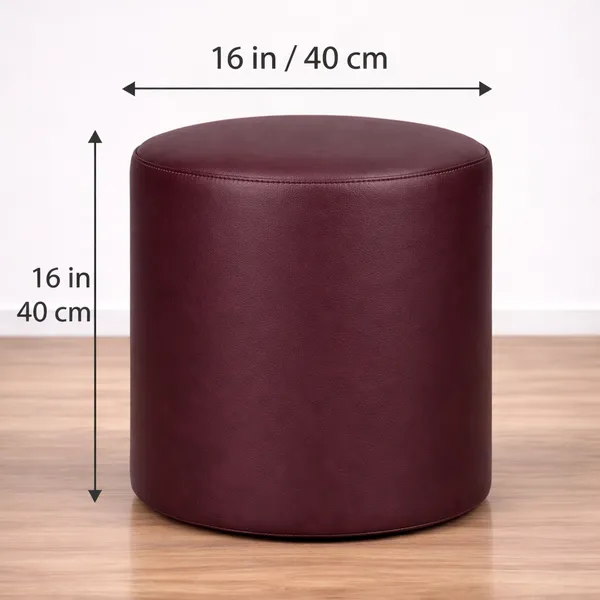 Maroon_Foot_Stool_Bean_Bag_Cover_Without_Beans