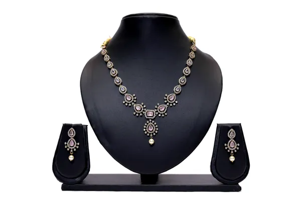 Baby_Pink_Premium_Necklace_With_Earrings_For_Women