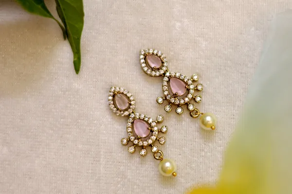 Baby_Pink_Premium_Necklace_With_Earrings_For_Women