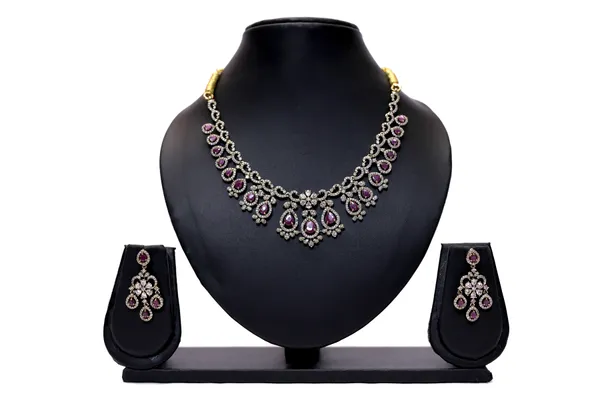 Sterling_Silver_Toned_Ad_Necklace_And_Earrings_Set_For_Women