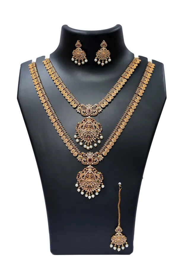 Antique_Style_Temple_Jewellery_Necklace_Set_For_Women