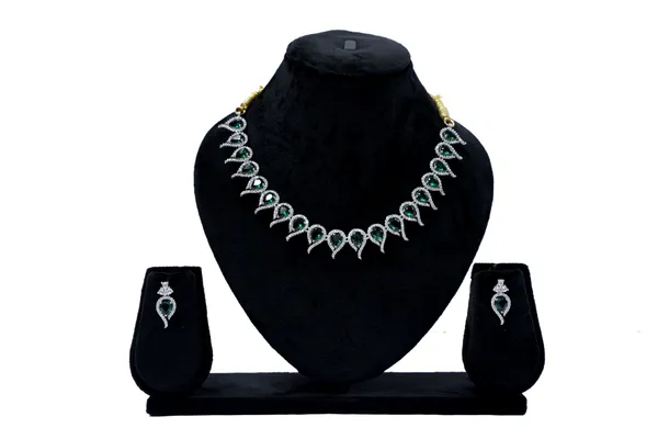 Green_American_Diamond_Necklace_Set_For_Women