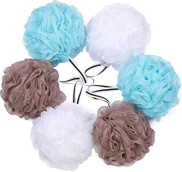 Bath_Loofah_Shower_Sponge_Pouf_Body_Scrubber_Exfoliator_Scrubber_Ball__Set_of_6