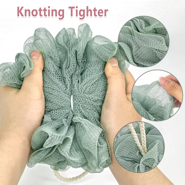 Bathub_Shower_Loofah_Bath_Sponge__60G_Loofah_Exfoliating_Body_Scrubber__4_Color_Mesh_Shower_Pouf_Balls_for_Body_Wash__Ice_Cream