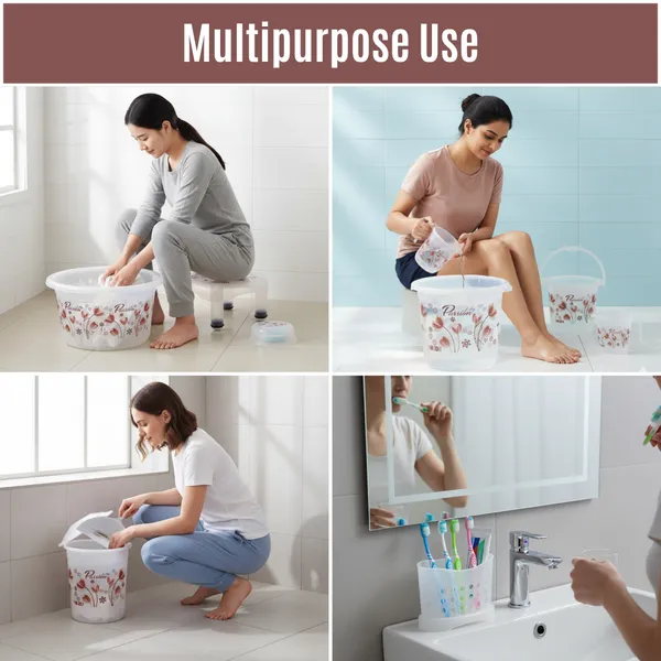 10_in_1_Plastic_Bathroom_Set_Pink_Flower_Theme_with_Big_&_Small_Buckets,_Mugs,_Tub,_Dustbin_&_Stool