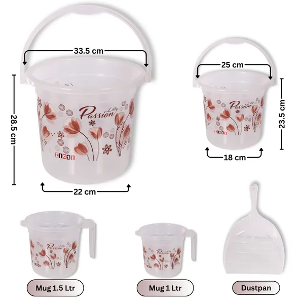 10_in_1_Plastic_Bathroom_Set_Pink_Flower_Theme_with_Big_&_Small_Buckets,_Mugs,_Tub,_Dustbin_&_Stool