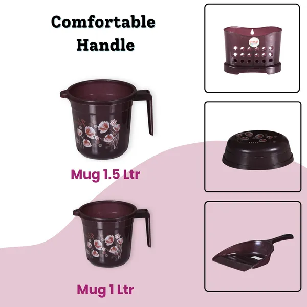 10_in_1_Premium_Plastic_Bathroom_Set_with_20L_Big_Bucket,_7L_Small_Bucket,_22L_Tub,_11L_Dustbin,_1L_&_1.5L_Mug,_Soap_Case,_Dustpan_&_5_Inch_Stool_–_Heavy_Duty_Floral_Bath_Accessories_Combo_for_Home
