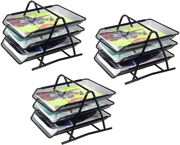 Black_3_Compartments_Metal_File_Organizer