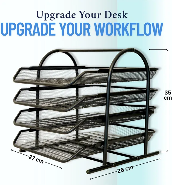 Black_4_Compartments_Metal_File_Organizer
