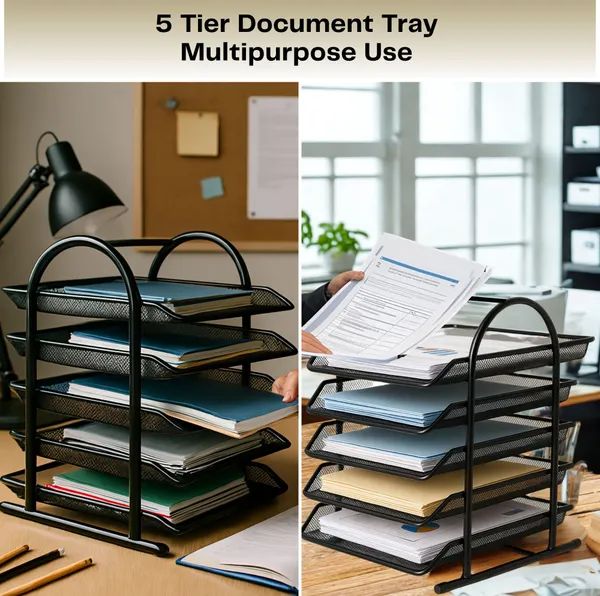 Black_5_Compartments_Metal_File_Organizer