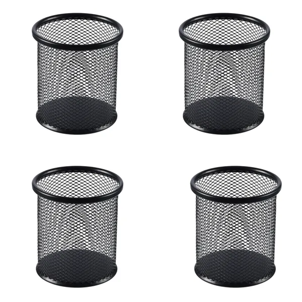Black_4_Compartments_Metal_Pen_Stand