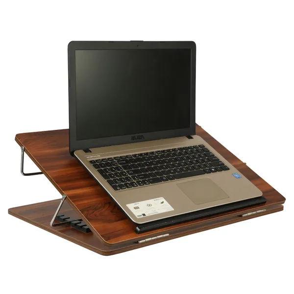 Brown_1_Compartments_Wooden_Laptop_Stand,_Table_Top_15X21_Inch