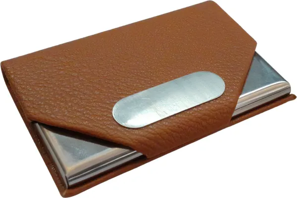 Brown_Leather_Slim_Compact_Wallet_For_Credit_&_Visiting_Cards_-_Unisex_Design_10_Card_Holder_Set_Of_1