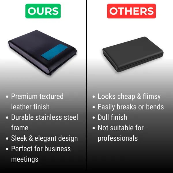 Black_Leather_Credit_Card_&_Business_Card_Organizer_|_Ideal_For_Working_Women_And_Men_20_Card_Holder_Set_Of_1