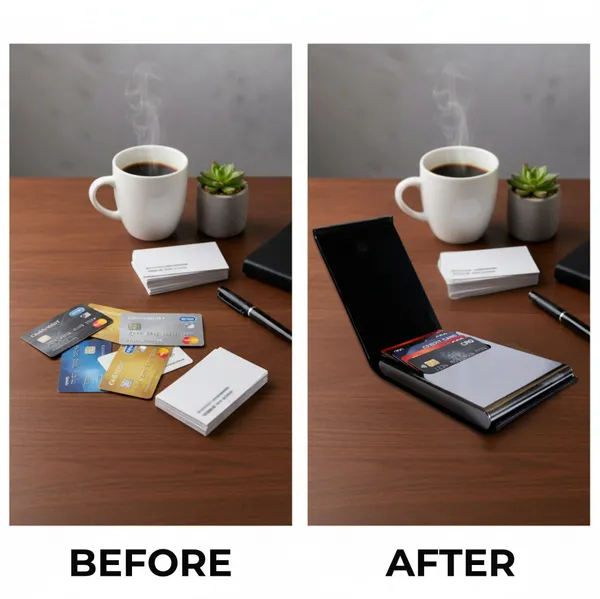 Black_Leather_Credit_Card_&_Business_Card_Organizer_|_Ideal_For_Working_Women_And_Men_20_Card_Holder_Set_Of_1