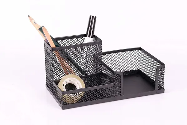 Black_3_Compartments_Metal_Pen_Stand