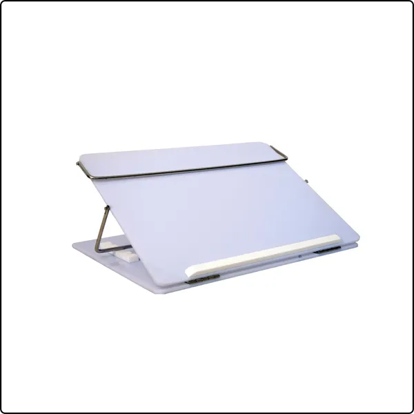 White_1_Compartments_Virgin_Polystyrene_Laptop_Stand,_Table_Top_12X16_Inch