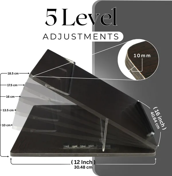 Black_1_Compartments_Wooden_Laptop_Stand,_Table_Top_12X16_Inch