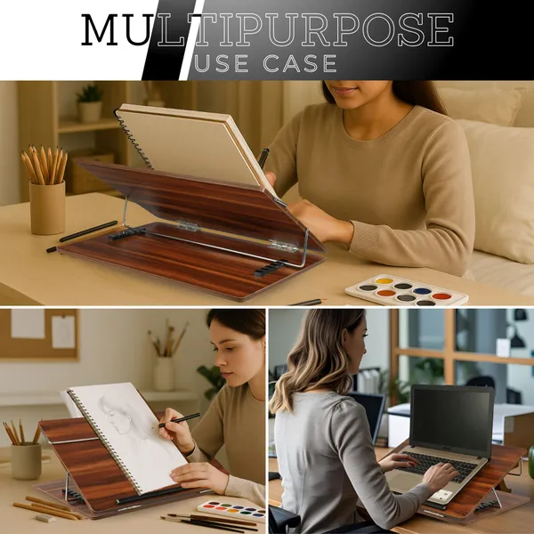 Brown_1_Compartments_Wooden_Laptop_Stand,_Table_Top_15X21_Inch