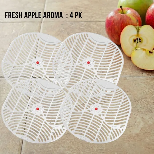 White_Urinal_Freshener_Mat_Big_Size_|_Long_Lasting_Toilet_Freshener_For_Washrooms_Apple_Wipe_Toilet_Cleaner_4_X_1_Wipes