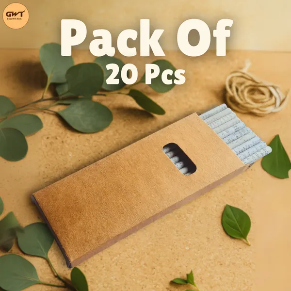 White_Eco_Friendly_Recycled_Newspaper_Pencils_Pack_Of_20_Pieces_Pencil