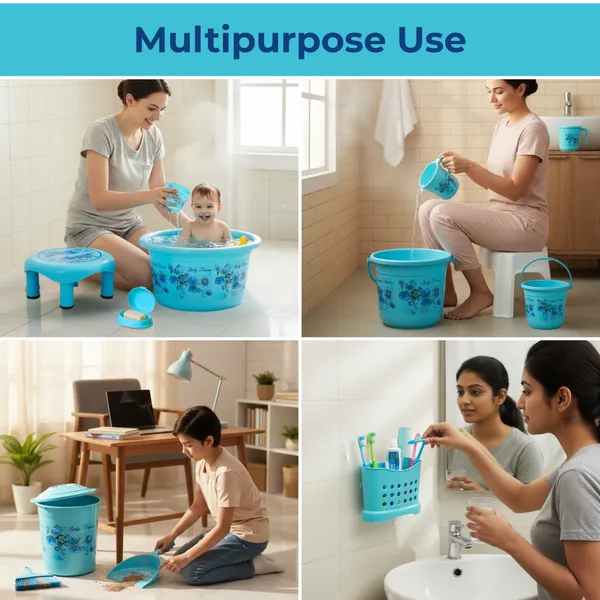 Multicolor_10_Piece_Cyan_Bathroom_Set_Durable,_Lightweight_&_Unbreakable_Plastic_Cyan_16_L_Plastic_Bucket