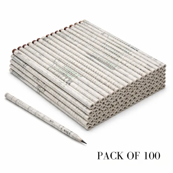 Black_Eco_Friendly_Recycled_Newspaper_Pencils_With_Seeds_Pack_Of_100_Pieces_Pencil
