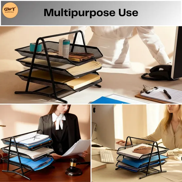 Black_3_Compartments_Metal_File_Organizer