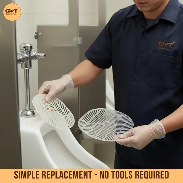 White_Bathroom_Toilet_Fragrance_Mat_|_Men_Urinal_Hygiene_Screen_Mint_Wipe_Toilet_Cleaner_3_X_1_Wipes