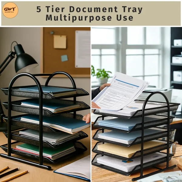 Black_5_Compartments_Metal_File_Organizer