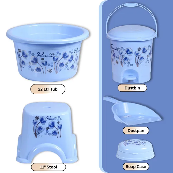 Blue_10_Piece_Blue_Bathroom_Set_Durable,_Stylish,_Lightweight_Plastic_King_16_L_Plastic_Bucket