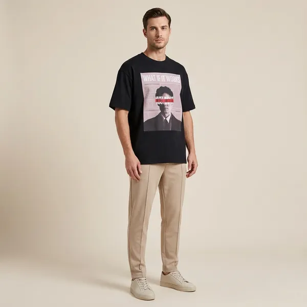 Black_And_Blue_Cotton_Premium_Oversized_T-Shirt_For_Men(Pack_Of_2)