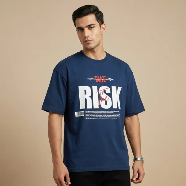 Navy_Blue_And_Black_Cotton_Premium_Oversized_T-Shirt_For_Men_(Pack_Of_2)