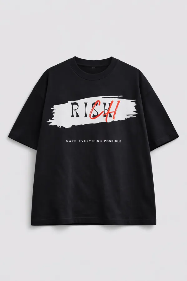 Black_And_Green_Cotton_Premium_Oversized_T-Shirt_For_Men_(Pack_Of_2)