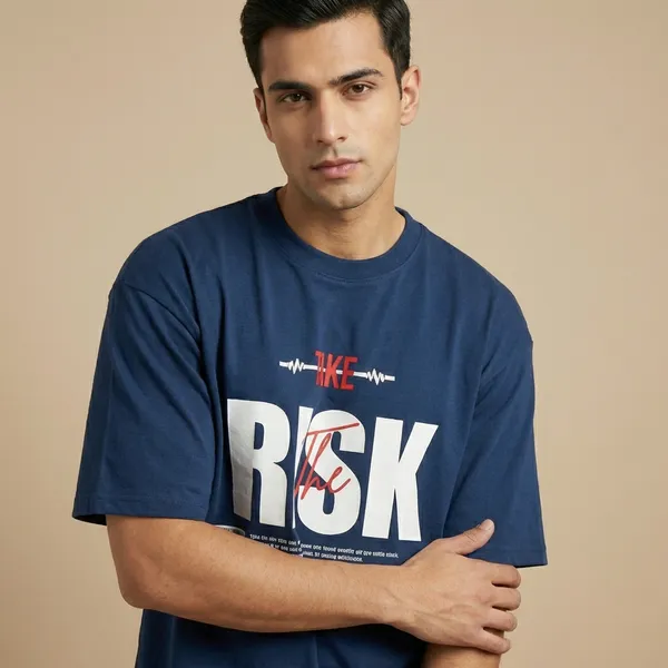 Navy_Blue_Cotton_Premium_Oversized_T-Shirt_For_Men