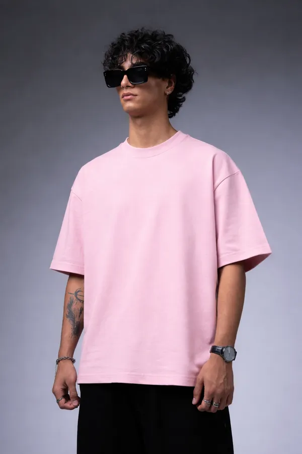 Pink_Cotton_Premium_Oversized_T-Shirt_For_Men