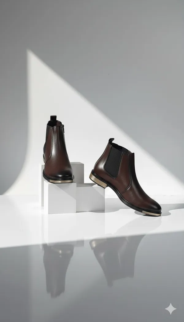 Brown_Synthetic_Chelsea_For_Men