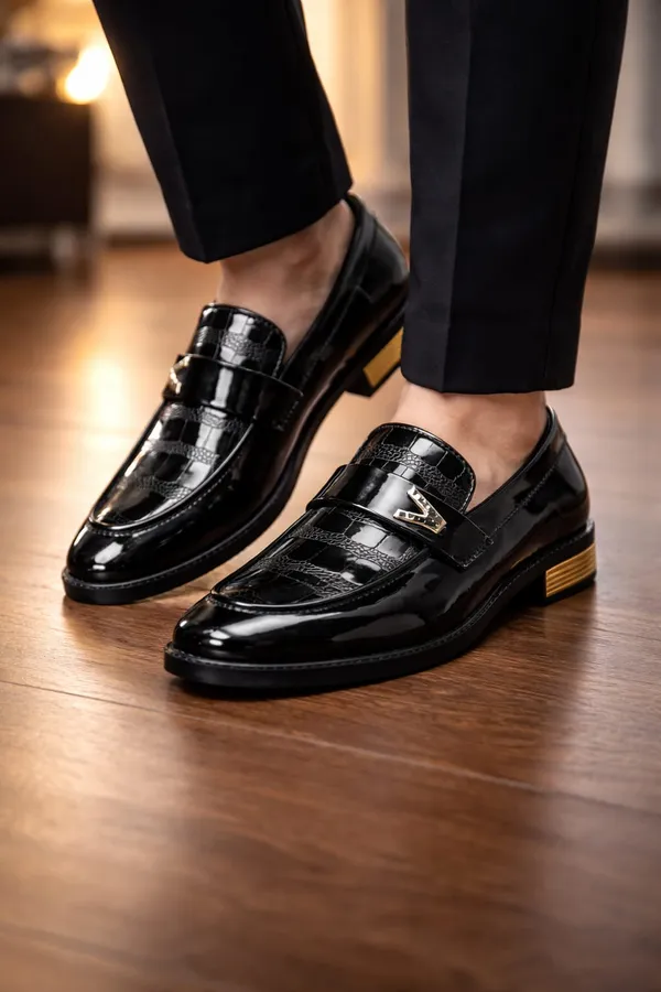 Black_Patent_Synthetic_Loafer_For_Men