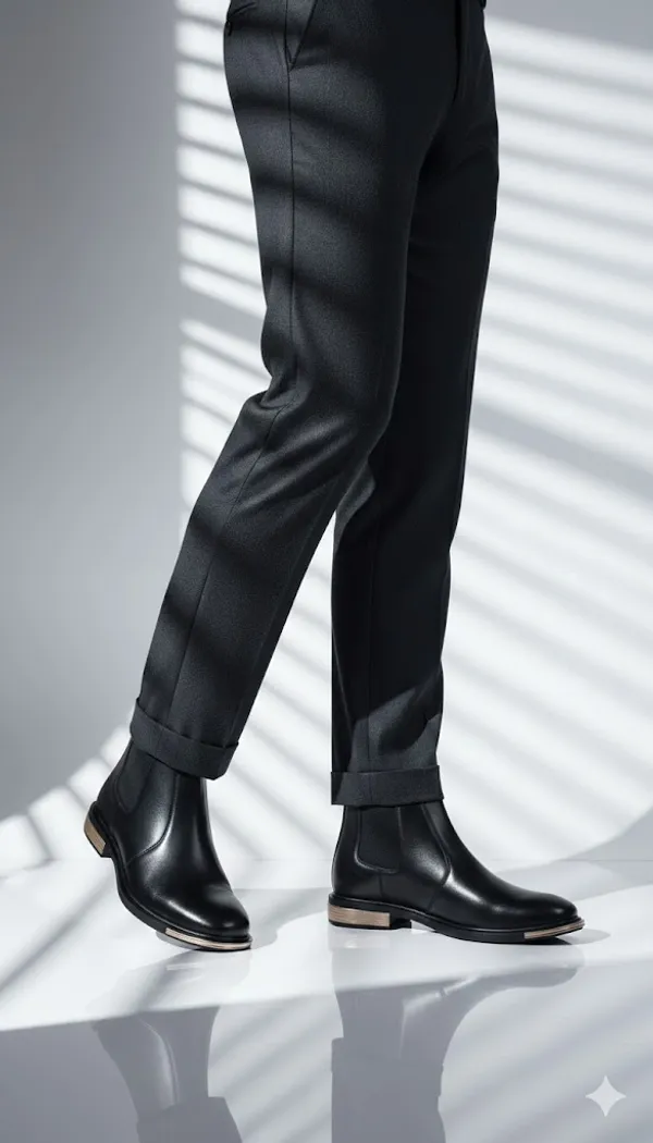 Black_Synthetic_Chelsea_For_Men