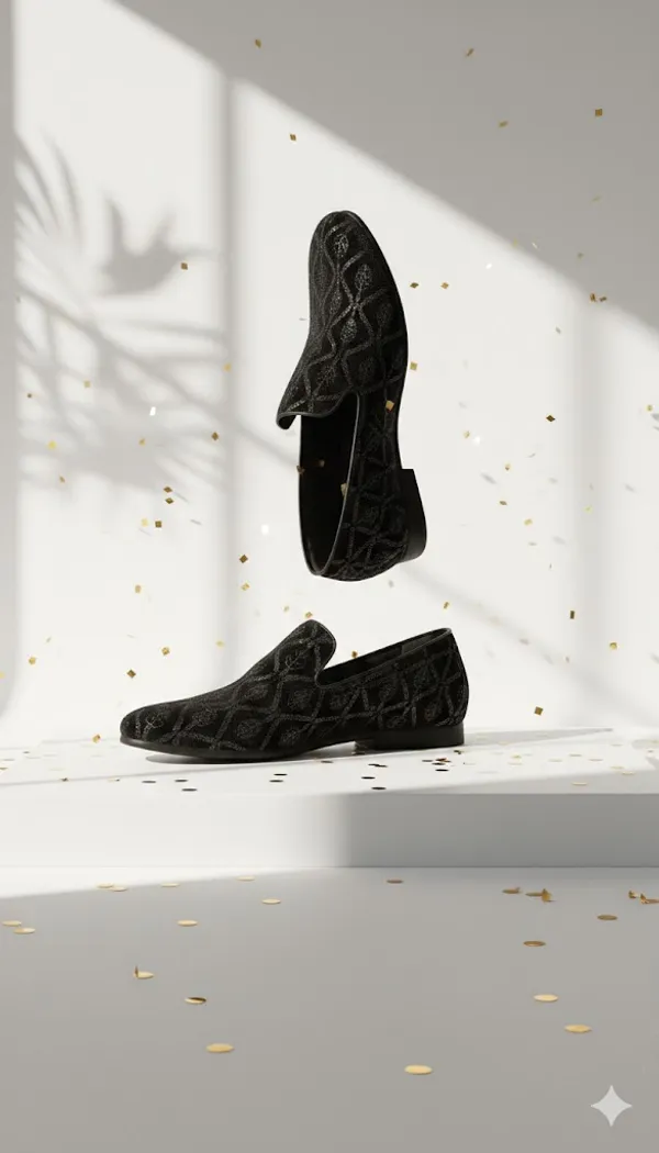 Black_Fabric_Wedding_Loafer_For_Men