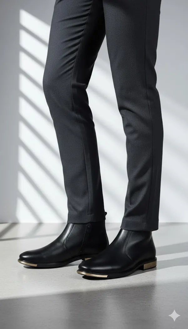 Black_Synthetic_Chelsea_For_Men